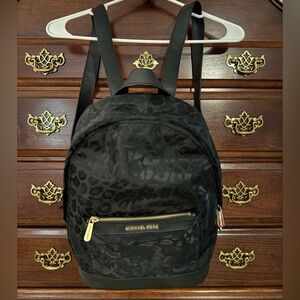 Michael Kors leopard print backpack